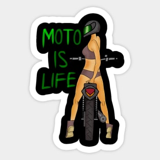 MOTO IS LIFE Sticker